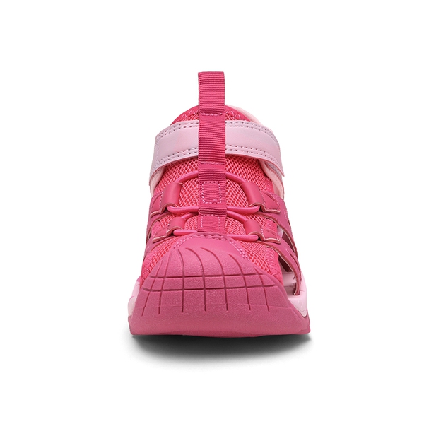 Kids Closed Toe Lightweight Athletic Sandals - PEACH PINK - 3